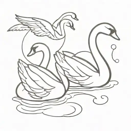 2 Swan Stay Strong