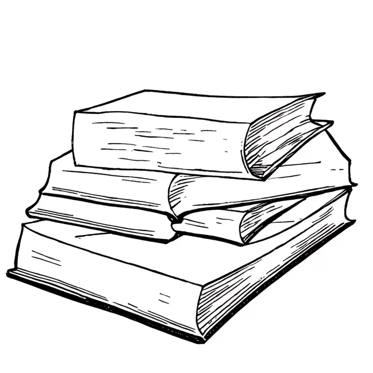 Book Stack Ontop Of Eachother Open Book