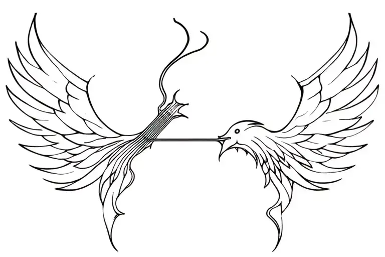 Guitar Strings Transforming Metal Into A Phoenix