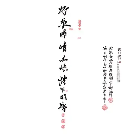 Chinese Writing Saying Down The Leg Sleeve