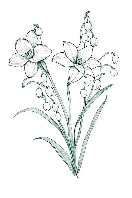 Narcissus And Lily Of The Valley