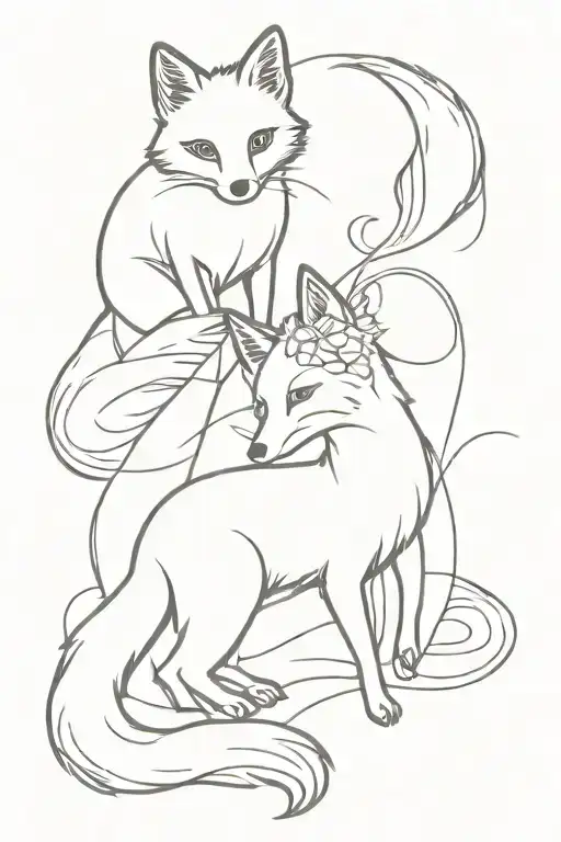 Foxes Playing