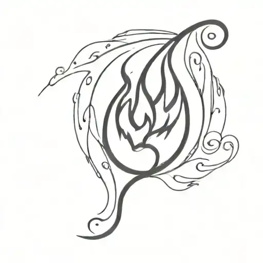Flames Around Wrist