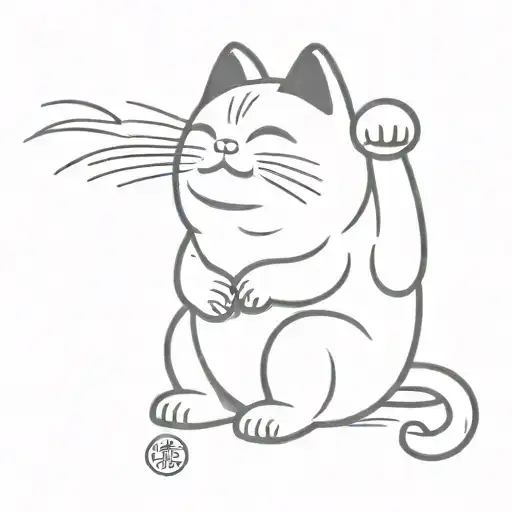 The Japanese Lucky Cat Effeminate Version Who Makes A Fuck And With A Cigarette In His Mouth