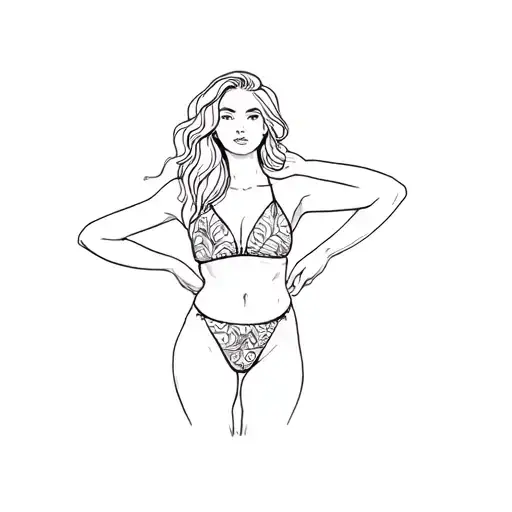 A Woman In A Bikini