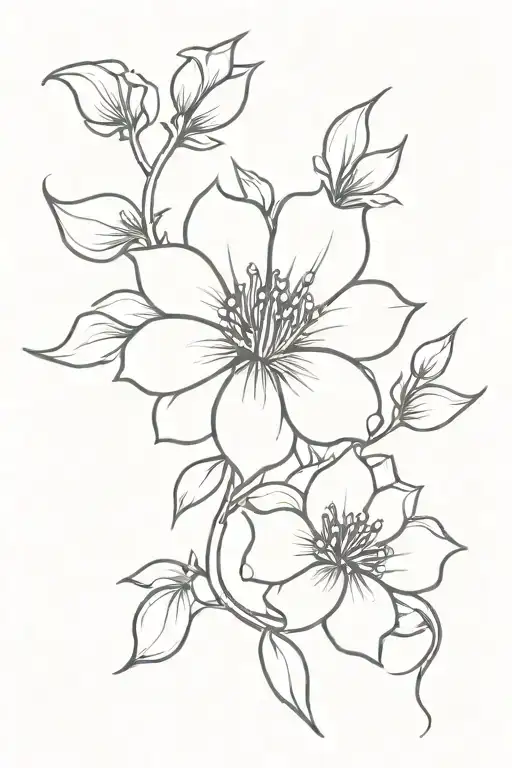 Chinese Flower Cut Out