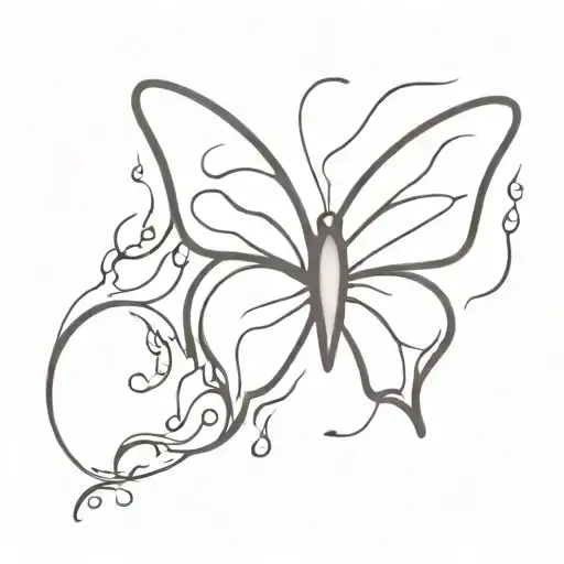 Butterfly With Fire Burning Inside