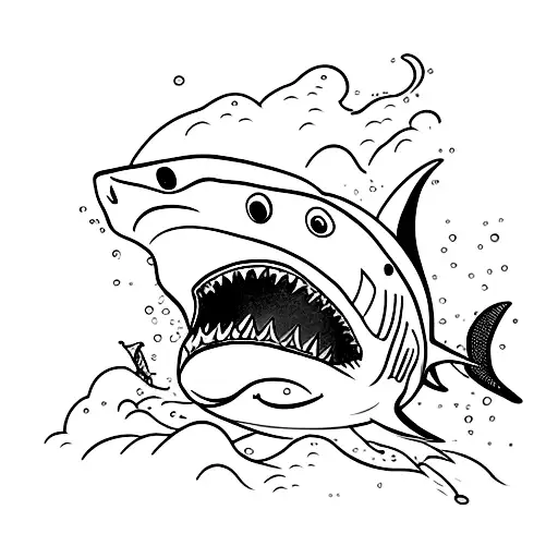 Shark Finn In Water