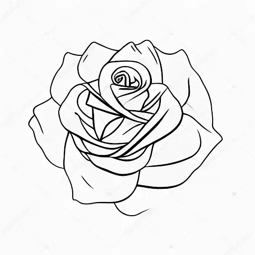 A Minimalist Tattoo Of A Postal Stamp With The Word 'Saudades' And A Rose As The Central Design