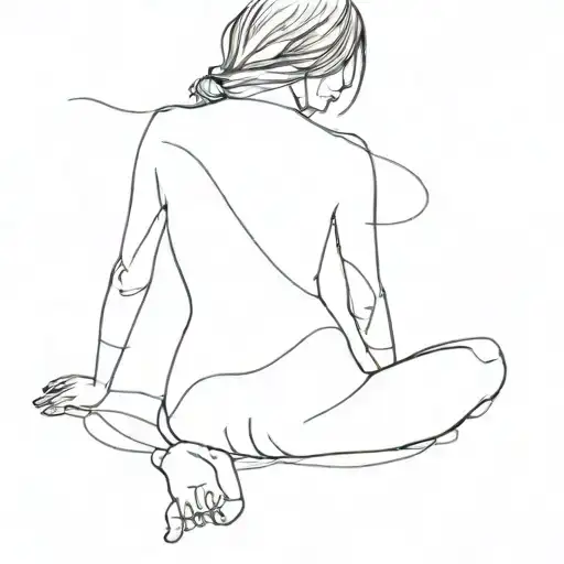 Nude Girl Sitting