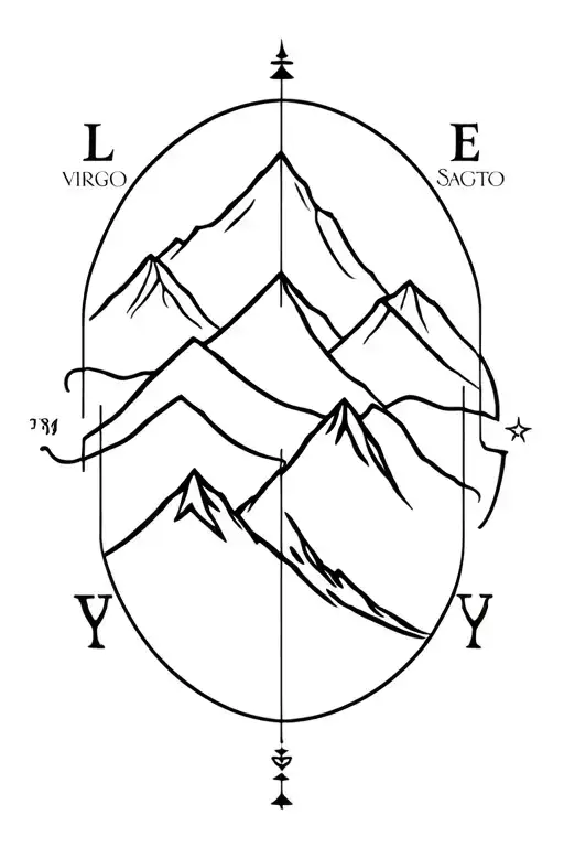 3 Mountain Tops With Leo Virgo And Sagittarius Co Ordinates