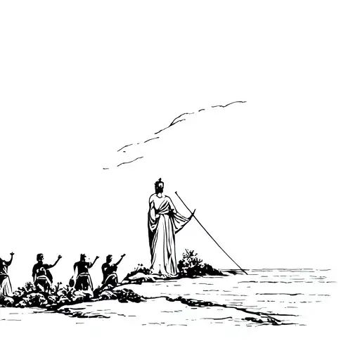 Dido Overlooking The Trojans Leaving Carthage