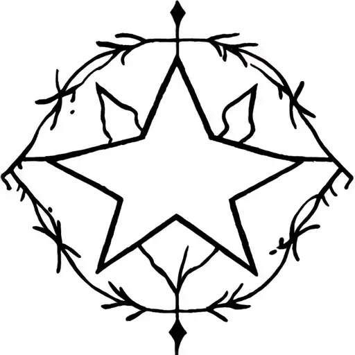 Star With Surrounding Details
