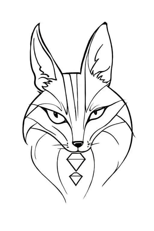 Egyptian Fox With A Diamond