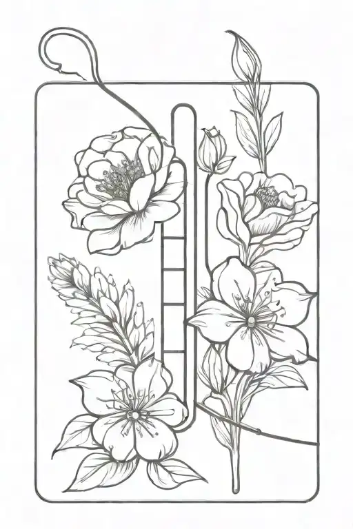 Safety Pin With Flowers Wrapped