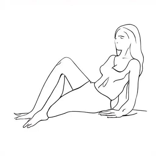 Woman Laying