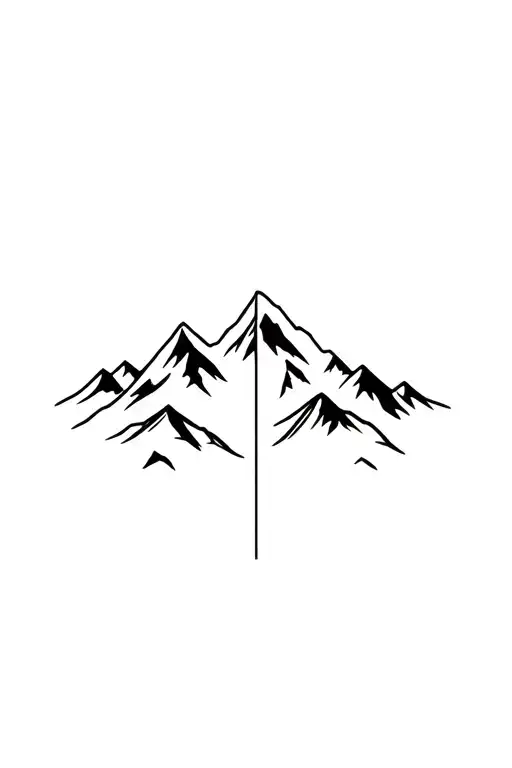 Mountain Range Silhouette