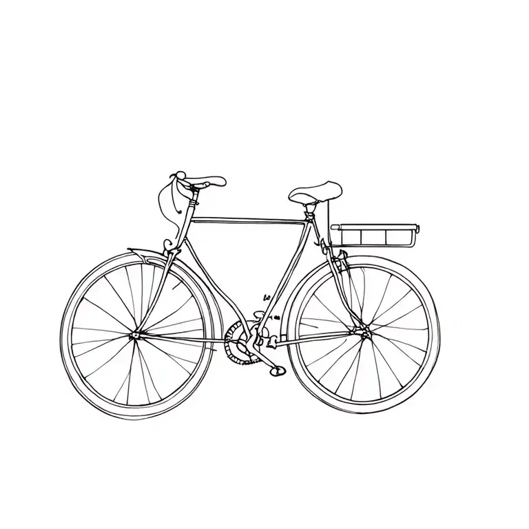 Bicycle Surrounded Stylus Femme