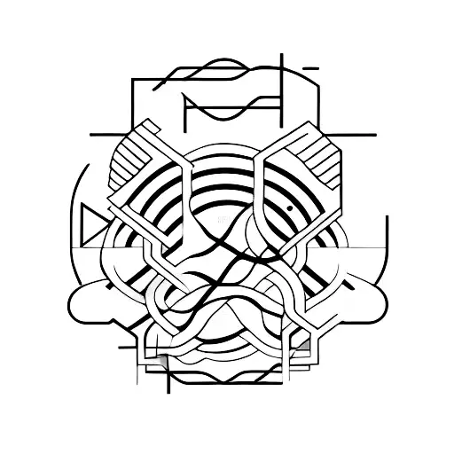 A Minimalist Tattoo Of An Electronic Music Waveform