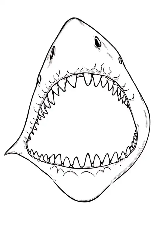 Shark Jaw Open Mouth