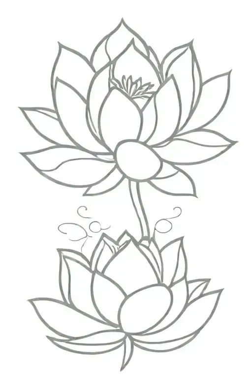 One Lotus Flower