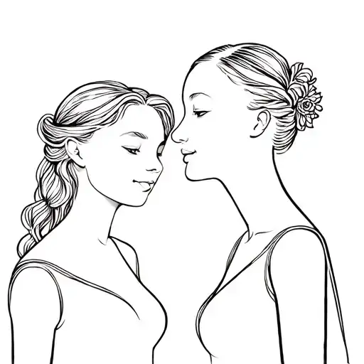 Mom And Daughter In Rome Themes