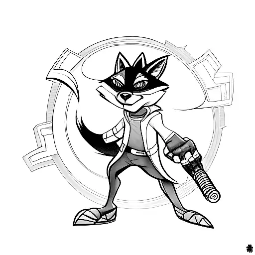 Sly Cooper 2 Characters In A Group Portrait