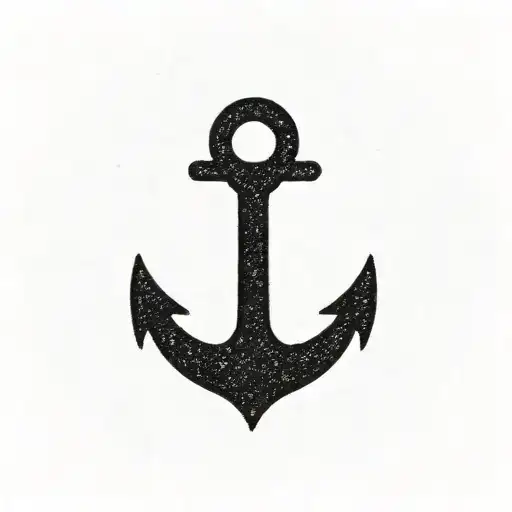 Anchor With Letter J For Woman Minimalist