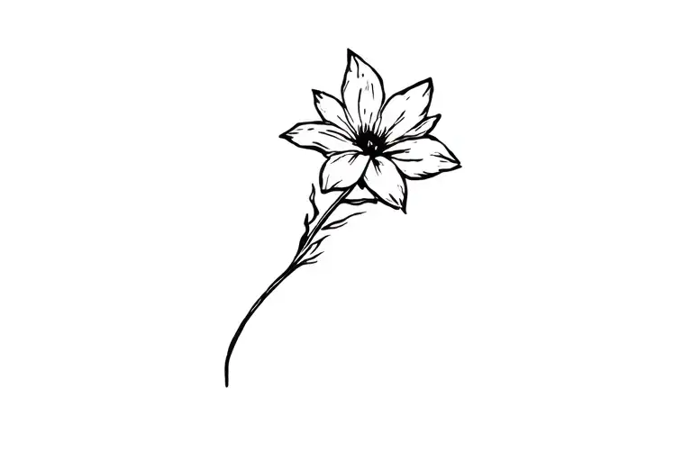Flower Growing Out Of Ashes