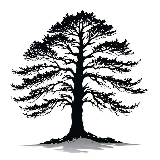 Tree Silhouette Winter