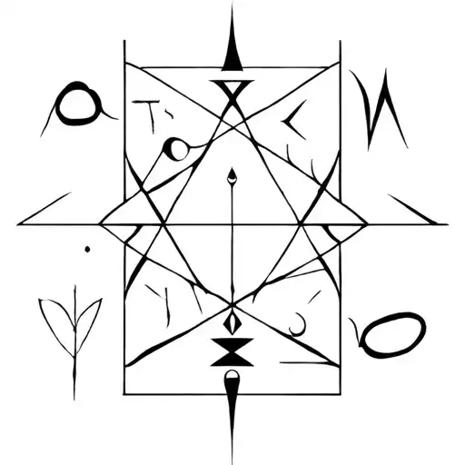 Combination Of The Runes Algiz Tiwaz Sowilo