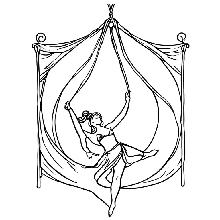 Circus Themed Incorporating Aerial Silks