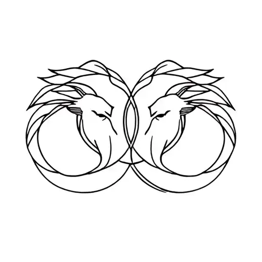 Leo And Aries Zodiac Signs Intertwined