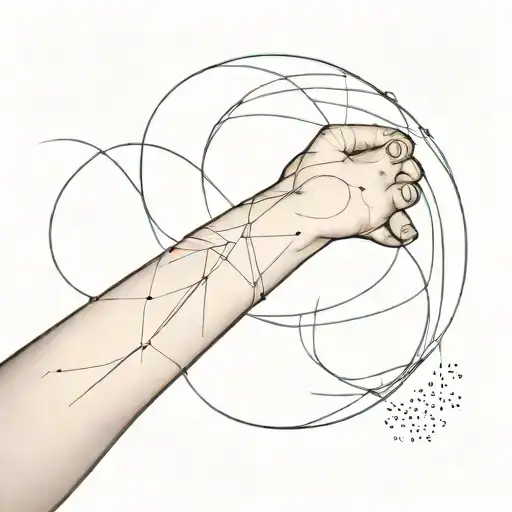 Pulse Lines On The Arm