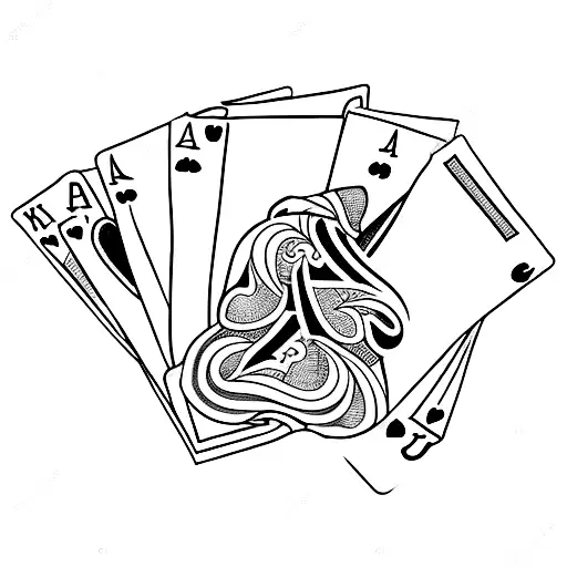 3 Hearts Playing Card