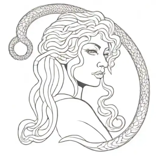 Medusa With Snake Hair Weaving