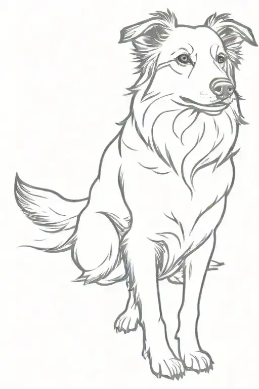 Border Collie Silhouette