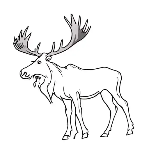 Moose Standing
