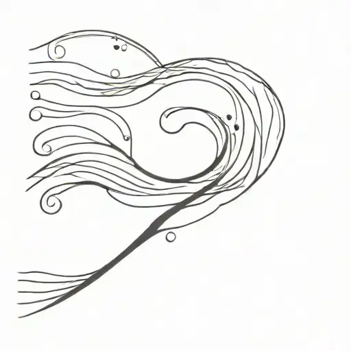 Wabi Sabi Waves Flowing River