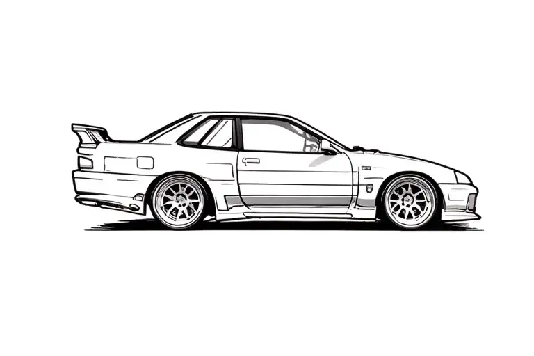 Bread Driving A R34 Skyline Car