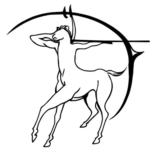 Centaur Bending A Bow