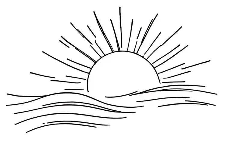 Sun Wave Forming The Shape