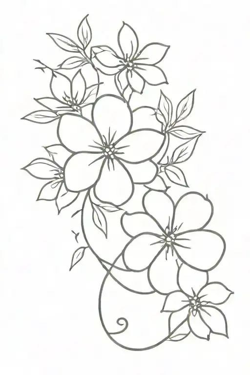 Birthday Flowers Intertwined