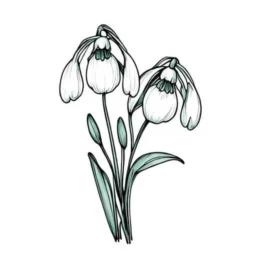 Snowdrop And Poppy Flower Bouquet