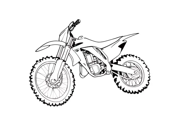 Dirtbike P E K W Engraved Style