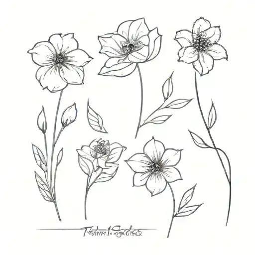 4 Simple Flowers