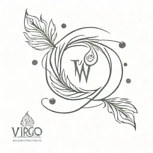 Virgo Logo And Waterdrop