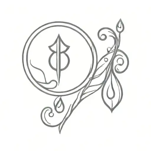Virgo Logos And Waterdrop
