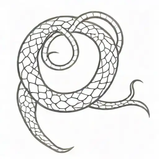 Snake Wrapped Around Bull's Horns Rebreather Diver