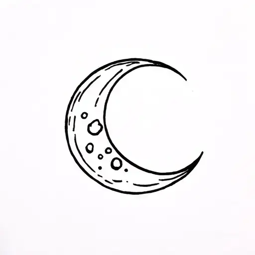 Simple Moon With Soem Decor